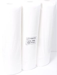 מגבת נייר סדין רופא טישו חד שכבתי 60 ס"מ רוחב 200 מטר אורך